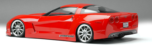 1:10 Body  Corvette C6   (clear +decals)